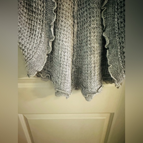 Moth Rocia Open Front Women’s Cardigan Xsmall in Grey Anthropologie Exclusive - Picture 6 of 13